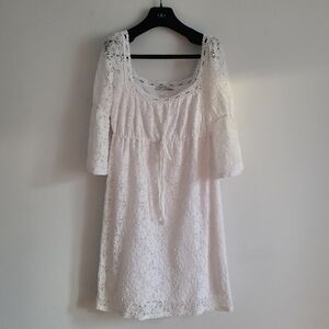 Laundry by Design White Lace Dress Size Small